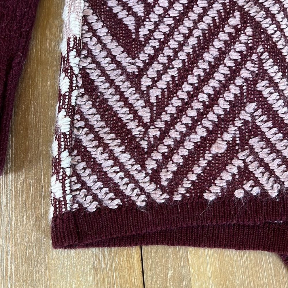 Ruby Moon Anthropologie Open Front Knit Wool Card… - image 5